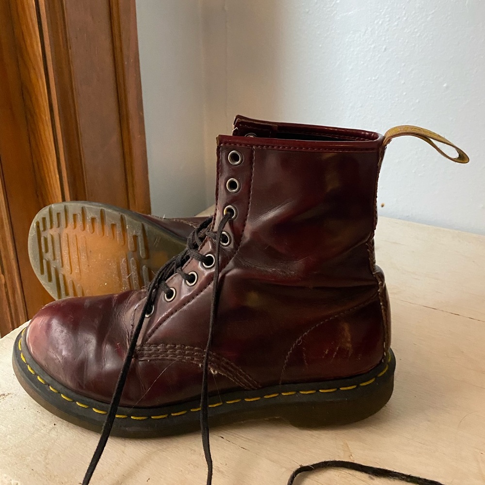 Maroon Doc Martens